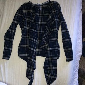 Flannel cardigan